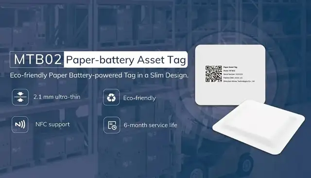 MTB02 Paper-battery Asset Tag